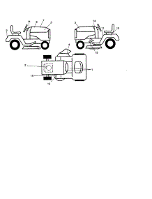 Decals parts for Craftsman Front-Engine Lawn Tractor 917272353 from AppliancePartsPros.com