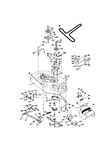 Mower Deck parts for Craftsman Front-Engine Lawn Tractor 917272410 from AppliancePartsPros.com