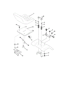 Seat Assembly parts for Craftsman Front-Engine Lawn Tractor 917272420 from AppliancePartsPros.com