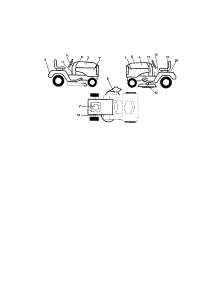 Decals parts for Craftsman Front-Engine Lawn Tractor 917272420 from AppliancePartsPros.com