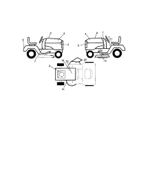 Decals parts for Craftsman Front-Engine Lawn Tractor 917272430 from AppliancePartsPros.com