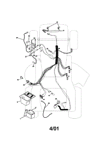 Electrical parts for Craftsman Front-Engine Lawn Tractor 917272432 from AppliancePartsPros.com