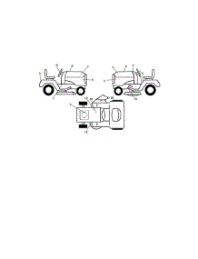 Decals parts for Craftsman Front-Engine Lawn Tractor 917272432 from AppliancePartsPros.com