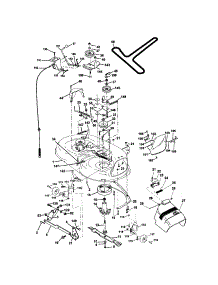 Mower Deck parts for Craftsman Front-Engine Lawn Tractor 917272432 from AppliancePartsPros.com
