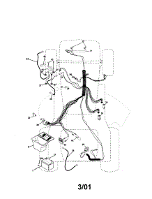 Electrical parts for Craftsman Front-Engine Lawn Tractor 917272440 from AppliancePartsPros.com