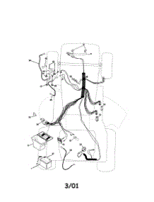 Electrical parts for Craftsman Front-Engine Lawn Tractor 917272441 from AppliancePartsPros.com