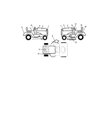 Decals parts for Craftsman Front-Engine Lawn Tractor 917272441 from AppliancePartsPros.com