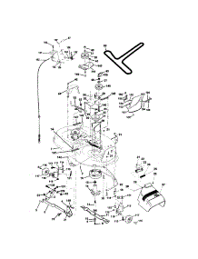 Mower Deck parts for Craftsman Front-Engine Lawn Tractor 917272441 from AppliancePartsPros.com