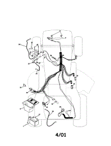 Electrical parts for Craftsman Front-Engine Lawn Tractor 917272442 from AppliancePartsPros.com