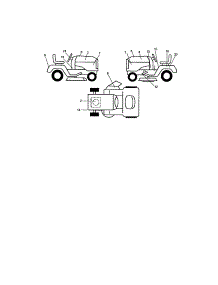 Decals parts for Craftsman Front-Engine Lawn Tractor 917272442 from AppliancePartsPros.com