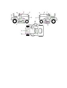 Decals parts for Craftsman Front-Engine Lawn Tractor 917272450 from AppliancePartsPros.com