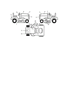 Decals parts for Craftsman Front-Engine Lawn Tractor 917272451 from AppliancePartsPros.com