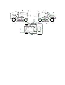 Decals parts for Craftsman Front-Engine Lawn Tractor 917272452 from AppliancePartsPros.com