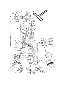Mower Deck parts for Craftsman Front-Engine Lawn Tractor 917272453 from AppliancePartsPros.com