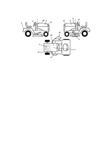 Decals parts for Craftsman Front-Engine Lawn Tractor 917272461 from AppliancePartsPros.com