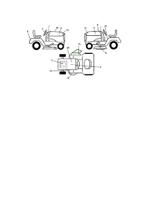 Decals parts for Craftsman Front-Engine Lawn Tractor 917272463 from AppliancePartsPros.com