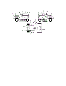 Decals parts for Craftsman Front-Engine Lawn Tractor 917272464 from AppliancePartsPros.com