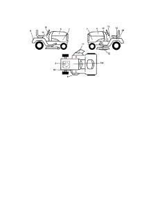 Decals parts for Craftsman Front-Engine Lawn Tractor 917272481 from AppliancePartsPros.com