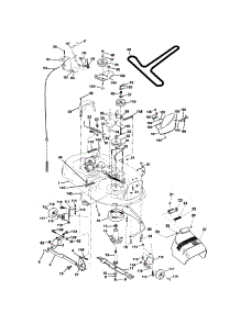 Mower Deck parts for Craftsman Front-Engine Lawn Tractor 917272481 from AppliancePartsPros.com