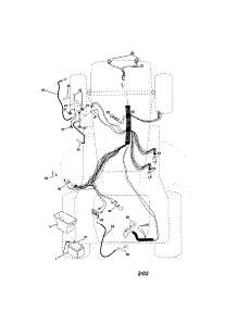 Electrical parts for Craftsman Front-Engine Lawn Tractor 917272670 from AppliancePartsPros.com