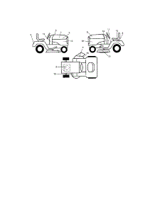 Decals parts for Craftsman Front-Engine Lawn Tractor 917272670 from AppliancePartsPros.com