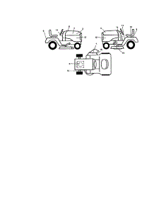 Decals parts for Craftsman Front-Engine Lawn Tractor 917272672 from AppliancePartsPros.com