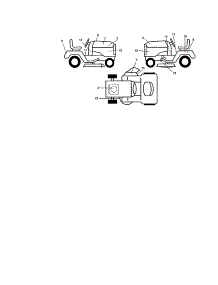 Decals parts for Craftsman Front-Engine Lawn Tractor 917272673 from AppliancePartsPros.com