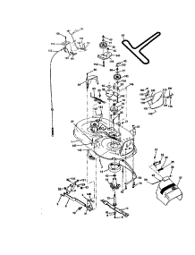 Mower Deck parts for Craftsman Front-Engine Lawn Tractor 917272673 from AppliancePartsPros.com