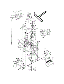 Mower Deck parts for Craftsman Front-Engine Lawn Tractor 917272674 from AppliancePartsPros.com