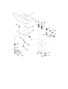 Seat Assembly parts for Craftsman Front-Engine Lawn Tractor 917272680 from AppliancePartsPros.com