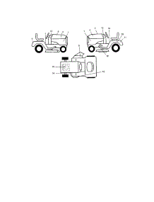 Decals parts for Craftsman Front-Engine Lawn Tractor 917272680 from AppliancePartsPros.com