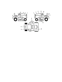 Decals parts for Craftsman Front-Engine Lawn Tractor 917272681 from AppliancePartsPros.com