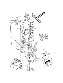 Mower Deck parts for Craftsman Front-Engine Lawn Tractor 917272681 from AppliancePartsPros.com