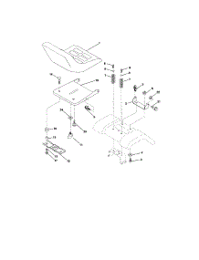 Seat Assembly parts for Craftsman Front-Engine Lawn Tractor 917272751 from AppliancePartsPros.com