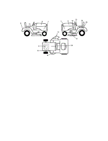 Decals parts for Craftsman Front-Engine Lawn Tractor 917272751 from AppliancePartsPros.com