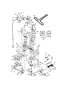 Mower Deck parts for Craftsman Front-Engine Lawn Tractor 917272754 from AppliancePartsPros.com