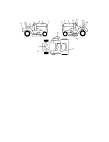 Decals parts for Craftsman Front-Engine Lawn Tractor 917272760 from AppliancePartsPros.com