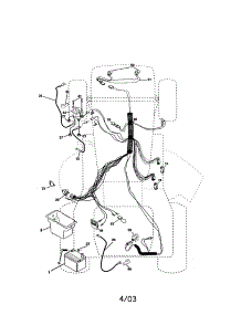 Electrical parts for Craftsman Front-Engine Lawn Tractor 917272761 from AppliancePartsPros.com