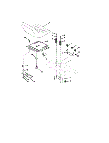 Seat Assembly parts for Craftsman Front-Engine Lawn Tractor 917272761 from AppliancePartsPros.com