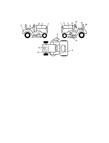 Decals parts for Craftsman Front-Engine Lawn Tractor 917272761 from AppliancePartsPros.com