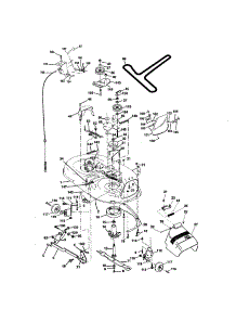 Mower Deck parts for Craftsman Front-Engine Lawn Tractor 917272761 from AppliancePartsPros.com