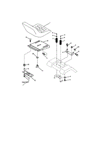Seat Assembly parts for Craftsman Front-Engine Lawn Tractor 917272762 from AppliancePartsPros.com