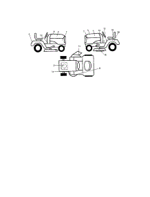 Decals parts for Craftsman Front-Engine Lawn Tractor 917272762 from AppliancePartsPros.com
