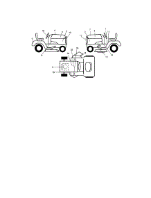 Decals parts for Craftsman Front-Engine Lawn Tractor 917272860 from AppliancePartsPros.com