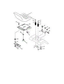 Seat Assembly parts for Craftsman Front-Engine Lawn Tractor 917272862 from AppliancePartsPros.com