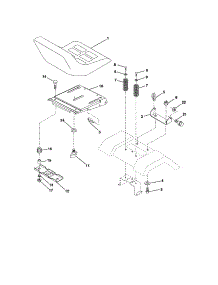 Seat Assembly parts for Craftsman Front-Engine Lawn Tractor 917272910 from AppliancePartsPros.com