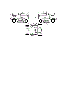 Decals parts for Craftsman Front-Engine Lawn Tractor 917272910 from AppliancePartsPros.com