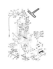 Mower Deck parts for Craftsman Front-Engine Lawn Tractor 917272910 from AppliancePartsPros.com