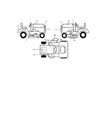 Decals parts for Craftsman Front-Engine Lawn Tractor 917272912 from AppliancePartsPros.com