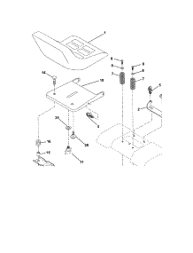 Seat Assembly parts for Craftsman Front-Engine Lawn Tractor 917272920 from AppliancePartsPros.com